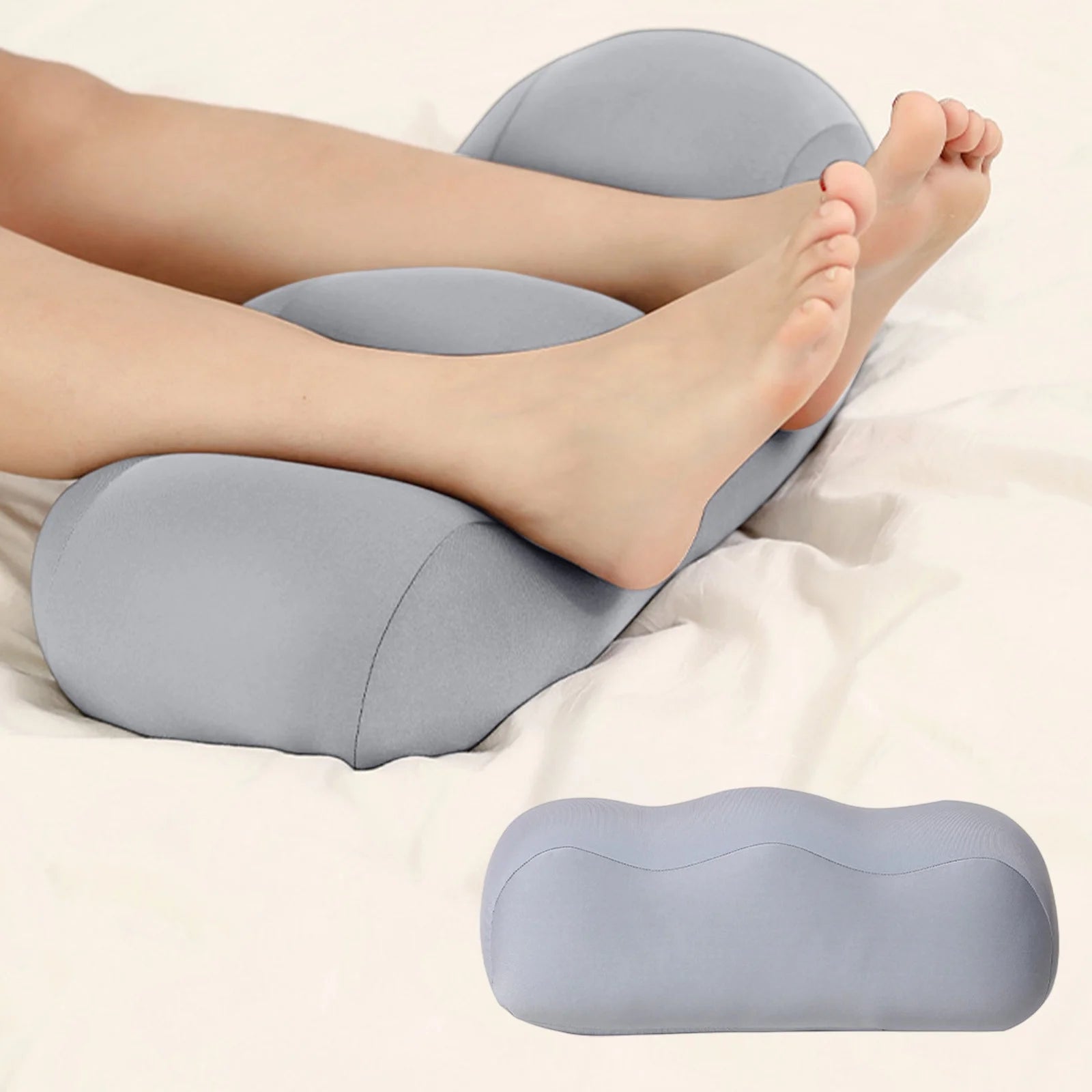 1PCS Curved Leg Cushion Pillow - for Pregnant Women, Relieves Back/Leg Fatigue -19.69X8.66X7.87In