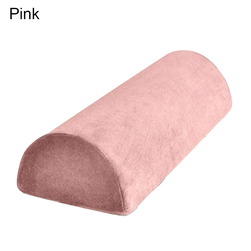 Half Moon Bolster Pillow for Legs Memory Foam Neck Support Pillow for Grafting Lashes Semi-Roll Knee Pillow Salon Beauty Supplie